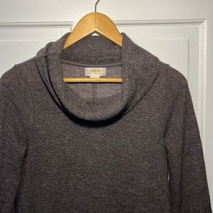 Anthropologie Maeve Oversized Brown Cowl Neck Pullover Sweater XS